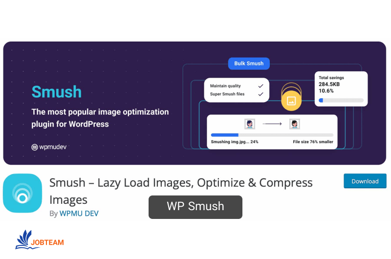 افزونه کاهش حجم تصاویر وردپرس WP Smush افزونه کاهش حجم تصاویر وردپرس WP Smush